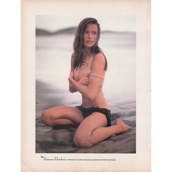 Hot body Woman Bikini Long Legs Toyota Prerunner Print Ad Pinup Poster 2000 - Picture 1 of 2